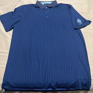 Greyson Trump National Golf Tennis Polo Geometric Purple Moon Design Mens XL